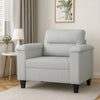 Sofa Chair | Gray Microfiber | Tapered BLock Legs | 35"