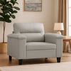 Sofa Chair | Gray Microfiber | Tapered BLock Legs | 35"