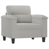 Sofa Chair | Gray Microfiber | Tapered BLock Legs | 35"