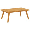 Outdoor Coffee Table | 35" | Brown Solid Acacia Wood | Slatted Top