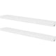 Zyno Floating Wall Shelves Set of 2 | Matte White MDF Body BM340552