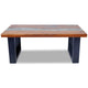 Coffee Table | 39’’ Brown Mango Wood Top | Black Sled Base BM340553
