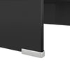 39’’ TV Stand | Black Tempered Glass | High-Gloss Finish | C Shape BM340554