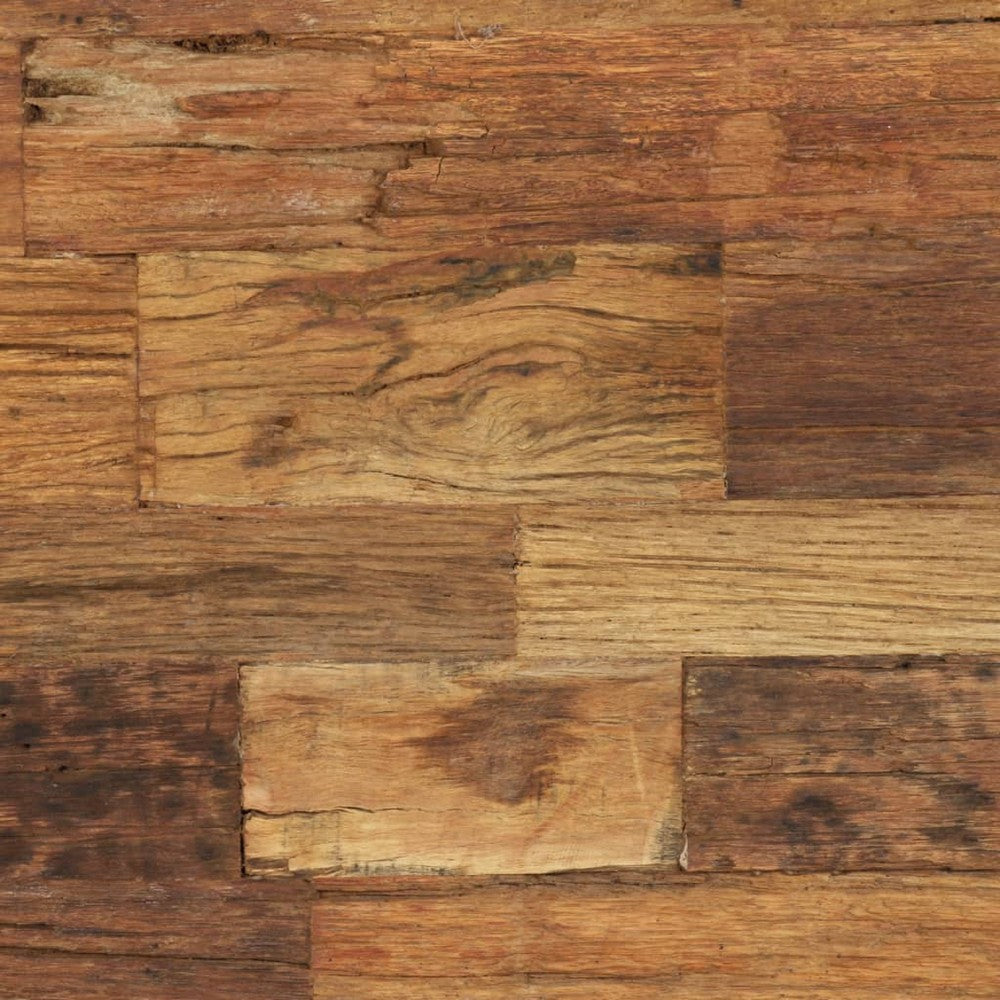 Coffee Table | 39’’ Brown Reclaimed Wood Top | Metal Sled Base BM340555