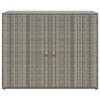 39’’ Garden Storage Cabinet | 2 Doors | Gray Poly Rattan Body BM340562