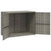 39’’ Garden Storage Cabinet | 2 Doors | Gray Poly Rattan Body BM340562
