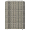 39’’ Garden Storage Cabinet | 2 Doors | Gray Poly Rattan Body BM340562