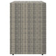 39’’ Garden Storage Cabinet | 2 Doors | Gray Poly Rattan Body BM340562