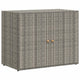39" Garden Storage Cabinet | 2 Doors | Gray Poly Rattan Body