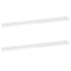 Yuli Modern Wall Shelf Set of 2 | White MDF | Raised Ledge Design 39’’ BM340563