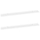 Yuli Modern Wall Shelf Set of 2 | Raised Ledge Design | White MDF 39’’