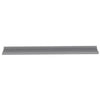 Yuli Modern Wall Shelf Set of 4 | Raised Ledge Design | Gray MDF 39’’