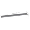 Yuli Modern Wall Shelf Set of 4 | Raised Ledge Design | Gray MDF 39’’