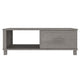 Coffee Table | 1 Drawer & 1 Shelf | Gray Solid Pine Wood | 39’’ BM340569