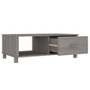 Coffee Table | 1 Drawer & 1 Shelf | Gray Solid Pine Wood | 39’’ BM340569