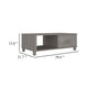 Coffee Table | 1 Drawer & 1 Shelf | Gray Solid Pine Wood | 39’’ BM340569