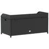 Foto Outdoor Bench | 39’’ | Black Wicker Rattan | Under Seat Storage BM340570