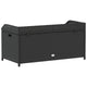 Foto Outdoor Bench | 39’’ | Black Wicker Rattan | Under Seat Storage BM340570