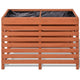 Outdoor Raised Planter | 39’’ | Slatted Design | Brown Solid Fir Wood BM340572