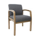 Gary Guest Chair | Driftwood Gray | Slate Gray Commercial Grade Linen BM340723