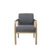 Gary Guest Chair | Driftwood Gray | Slate Gray Commercial Grade Linen BM340723