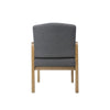 Gary Guest Chair | Driftwood Gray | Slate Gray Commercial Grade Linen BM340723