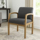 Gary Guest Chair | Driftwood Gray | Slate Gray Commercial Grade Linen BM340723