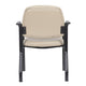 Theo Guest Chair w Modern Steel Frame | Beige Antimicrobial Vinyl BM340724