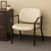 Theo XL Wide Guest Chair | 500 lbs | Beige Antimicrobial Vinyl BM340725