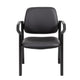 Theo Guest Chair w Modern Steel Frame | Black Antimicrobial Vinyl BM340726