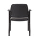 Theo Guest Chair w Modern Steel Frame | Black Antimicrobial Vinyl BM340726