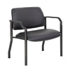 Theo XL Wide Guest Chair | Black Antimicrobial Vinyl | 500 lbs BM340727