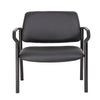 Theo XL Wide Guest Chair | Black Antimicrobial Vinyl | 500 lbs BM340727