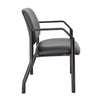 Theo XL Wide Guest Chair | Black Antimicrobial Vinyl | 500 lbs BM340727