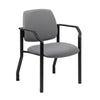 Theo Guest Chair w Modern Steel Frame | Gray Antimicrobial Vinyl BM340728