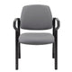 Theo Guest Chair w Modern Steel Frame | Gray Antimicrobial Vinyl BM340728
