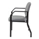 Theo Guest Chair w Modern Steel Frame | Gray Antimicrobial Vinyl BM340728
