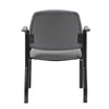 Theo Guest Chair w Modern Steel Frame | Gray Antimicrobial Vinyl BM340728