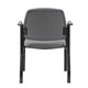 Theo Guest Chair w Modern Steel Frame | Gray Antimicrobial Vinyl BM340728