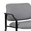 Theo XL Wide Guest Chair | Gray Antimicrobial Vinyl | 500 lbs BM340729