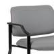 Theo XL Wide Guest Chair | Gray Antimicrobial Vinyl | 500 lbs BM340729