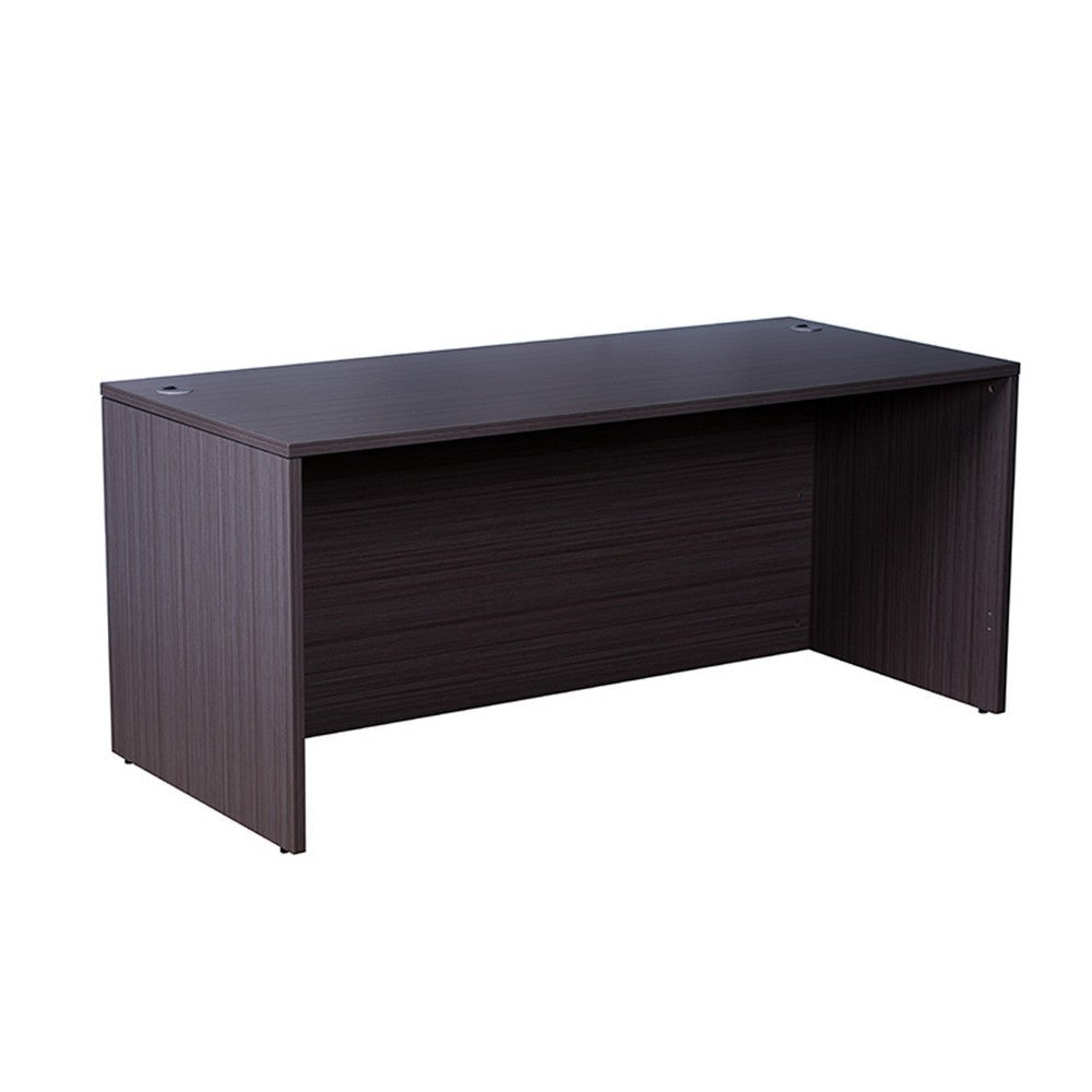 Nea Desk Shell | 71’’ Reception Top | Driftwood Smoke Gray Wood BM340731