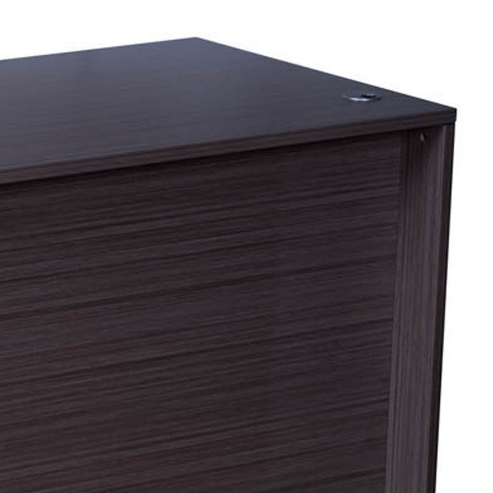 Nea Desk Shell | 71’’ Reception Top | Driftwood Smoke Gray Wood BM340731