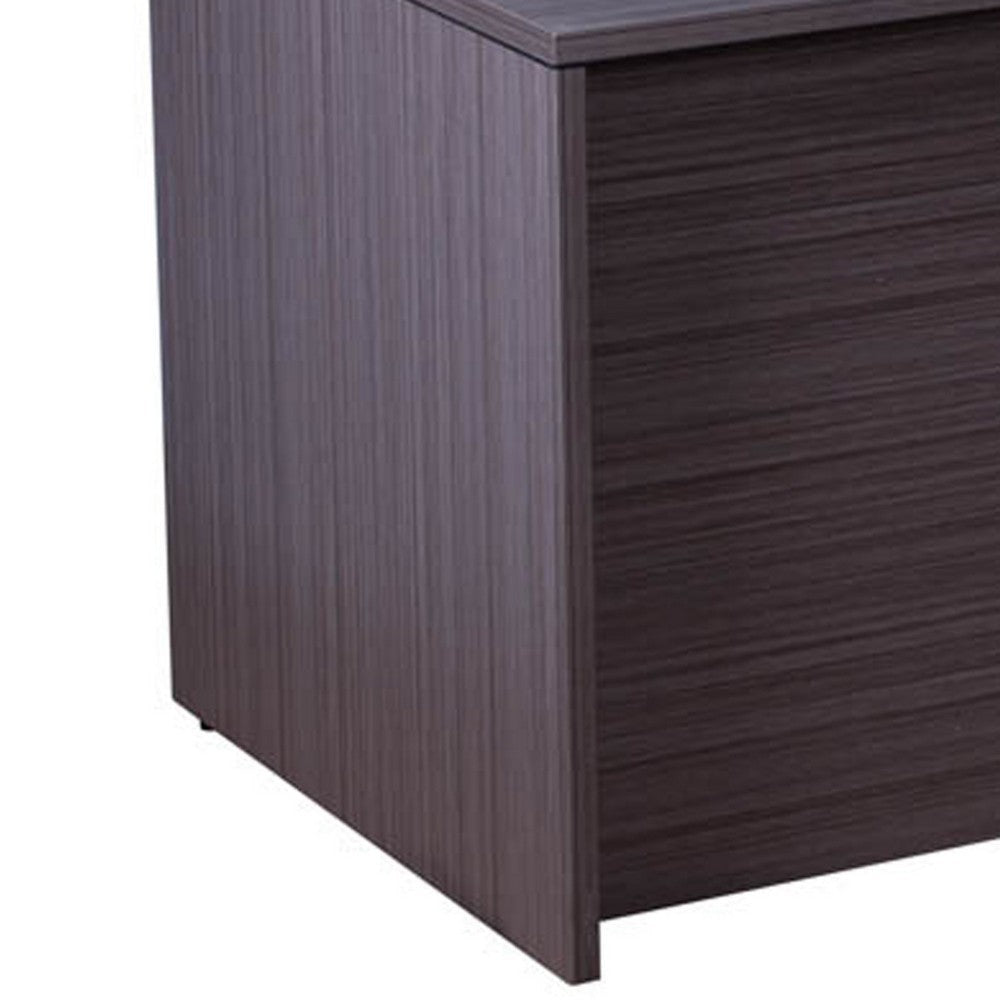 Nea Desk Shell | 71’’ Reception Top | Driftwood Smoke Gray Wood BM340731
