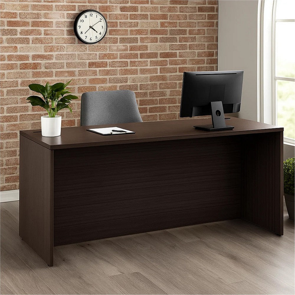 Nea Desk Shell | 71’’ Reception Top | Driftwood Smoke Gray Wood BM340731