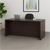 Nea Desk Shell | 71" Reception Top | Driftwood Smoke Gray Wood