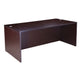 Nea Desk Shell | 71’’ Reception Top | Panel Legs | Mocha Brown Wood BM340733
