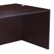 Nea Desk Shell | 71’’ Reception Top | Panel Legs | Mocha Brown Wood BM340733