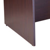 Nea Desk Shell | 71’’ Reception Top | Panel Legs | Mocha Brown Wood BM340733