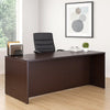 Nea Desk Shell | 71’’ Reception Top | Panel Legs | Mocha Brown Wood BM340733